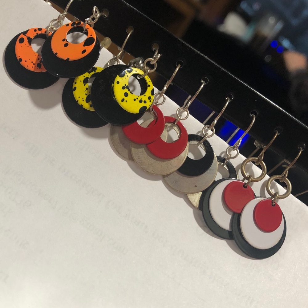 Colorful Dangling Earrings (5 pairs)